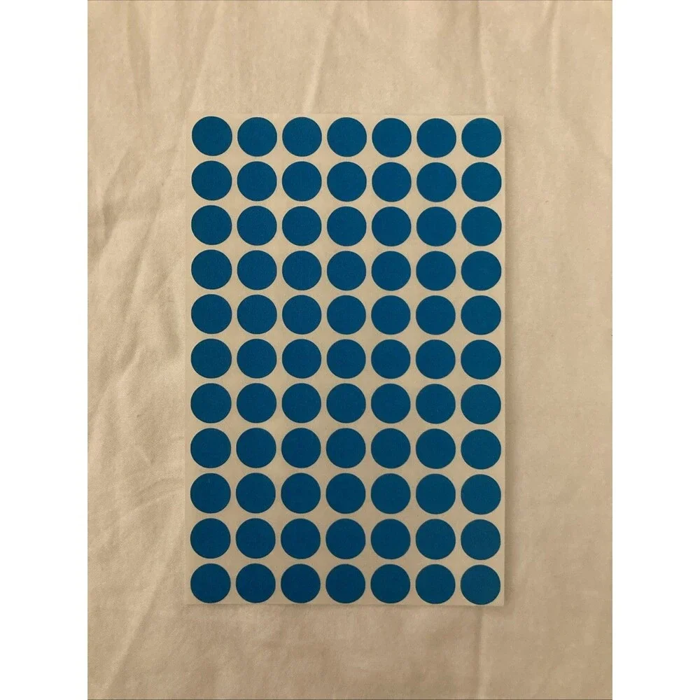 Unbranded Color Coding Labels | Blue | 1 Sheet Only (77 Labels)